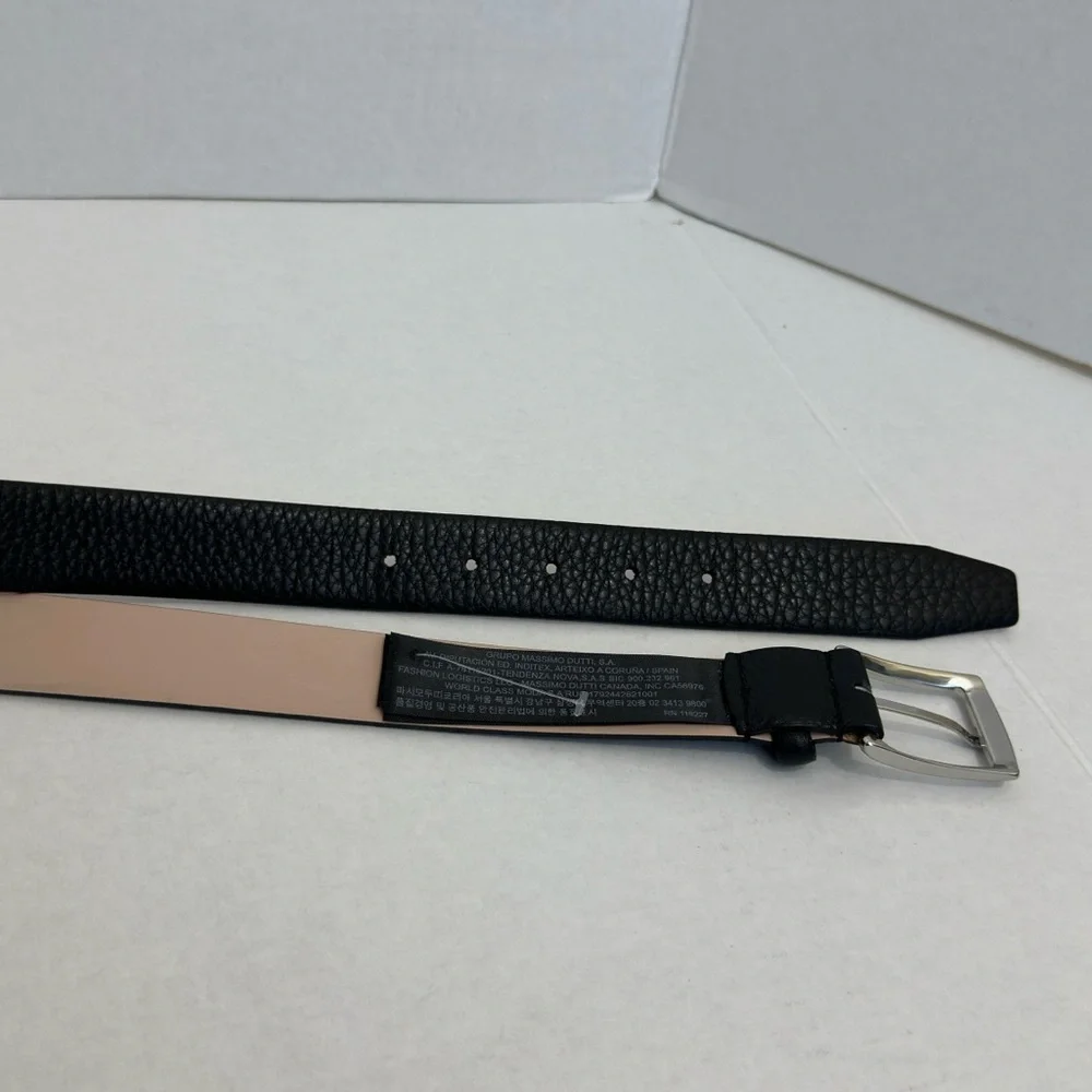 Massimo Dutti | Men’s Genuine Leather Belt | Size 95 (38”) | Made in Spain
